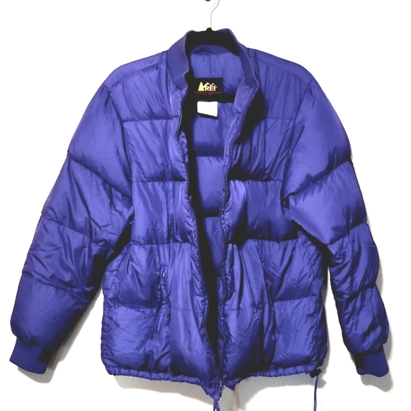 REI Vintage Goose Down Quilted Puffer Jacket Purple Size Large - Picture 13 of 13
